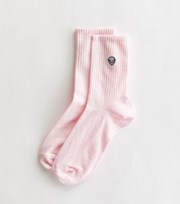New Look Pink Embroidered Alien Socks